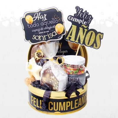 Ancheta De Cumpleaños En Tarro De Hojalata A Domicilio En Medellin Entrega El Mismo Dia