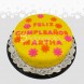 Torta Floreada sencilla Cumpleaños a Adomicilio Cali para 30 Personas Pedido Solicitado Con 4 Días De Anticipación 
