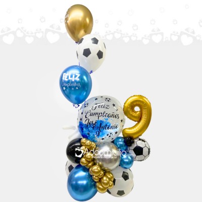 Arreglo De Globos Para Cumpleaños Con Temática De Futbol A Domicilio En Cali Pedido Con Un Día De Anticipación  