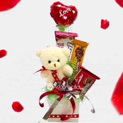 Detalle Con Peluche Para San Valentín A Domicilio En Cali Pedido Con Un Día De Anticipación