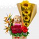 Arreglo Floral Con Peluche Para Amor Y Amistad A Domicilio En Medellín 