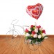 Regalos de amor y amistad a domicilio en Cali Bicicleta de rosas con globo 