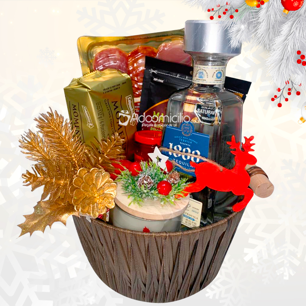 Ancheta Navideña Con Tequila A Domicilio En Cali Pedido Con Un Día De Anticipación