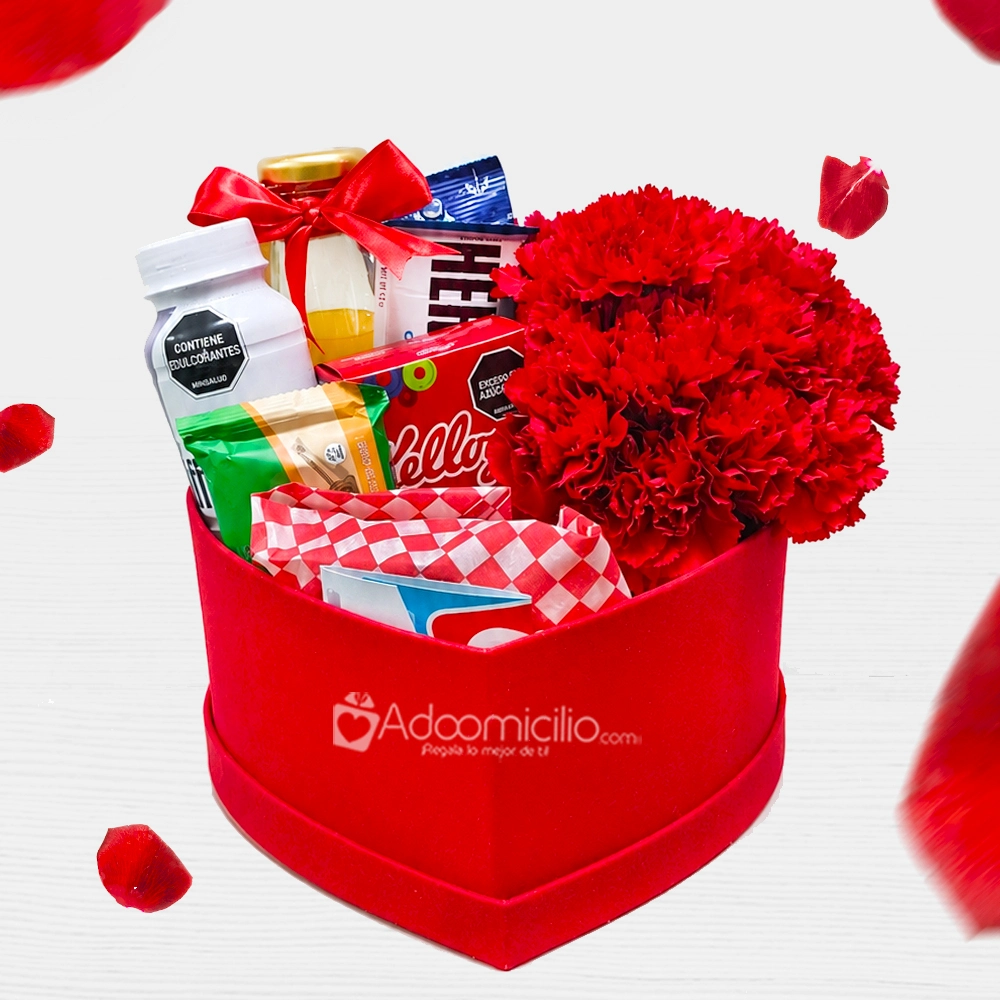 Desayuno Sorpresa Para Amor Y Amistad Con Claveles A Domicilio En Cali Pedido Con Un Día De Anticipación