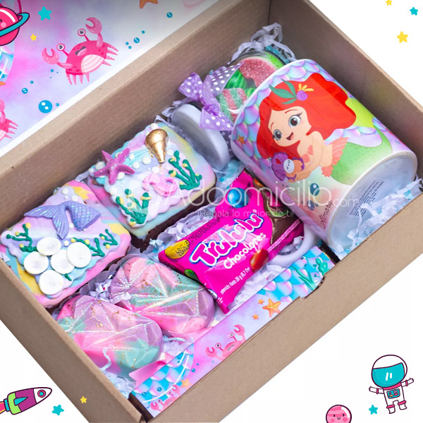 Cajita De Dulces Sirena Feliz Regalos Dia Del Niño Pedido Con Dos Dias De Anticipación