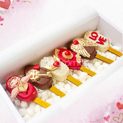 Para Ti Mi Amor Paletas De Brownie Regalos De Amor Y Amistad Pedido Con Un Dia De Anticipado