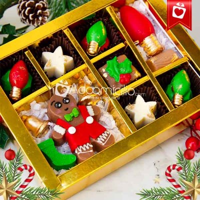 Caja de Bombones Jengibre Regalos De Navidad A Domicilio En Medellin Pedido Con 1 Dia de Anticipado