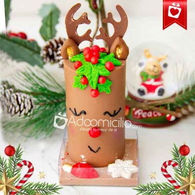 Regalos Navidad Reno Rompible en Cilindro A Domicilio En Medellin Pedido Con 1 Dia De Anticipado