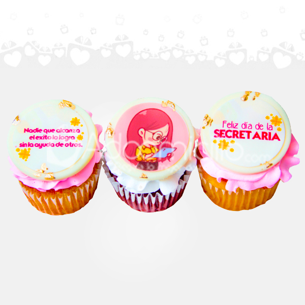 Cupcakes Para El Día De La Secretaria A Domicilio En Medellín Pedido Con 1 Día De Anticipación 