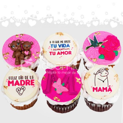 Cupcakes X6 Para Mamá A Domicilio En Medellín Pedido Con 1 Día De Anticipación 