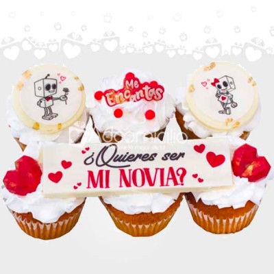 Cupcakes Para Enamorar X6 A Domicilio En Medellín Pedido Con 1 Día De Anticipación 