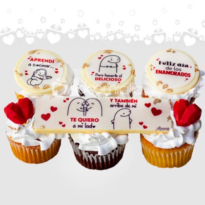 Cupcakes Para San Valentín X6 A Domicilio En Medellín Pedido Con Un Día De Anticipación