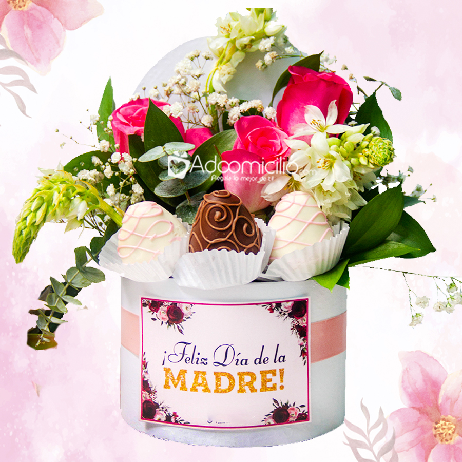 Rosas Y Fresas Con Chocolate Para Mamá A Domicilio En Medellín Pedido Con Un Día De Anticipación 