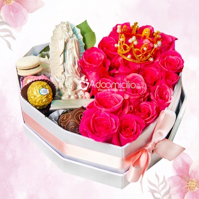 Virgen Y Rosas Para El Día De Las Madres A Domicilio En Medellín Pedido Con Un Día De Anticipación 