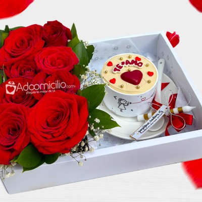 Detalle Con Rosas Para San Valentín A Domicilio En Medellín Pedido Con Un Día De Anticipación 