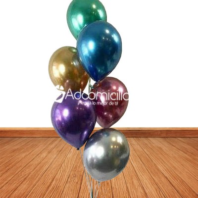 Globos con helio a domicilio en Medellín Globo r12 con helio color metalico