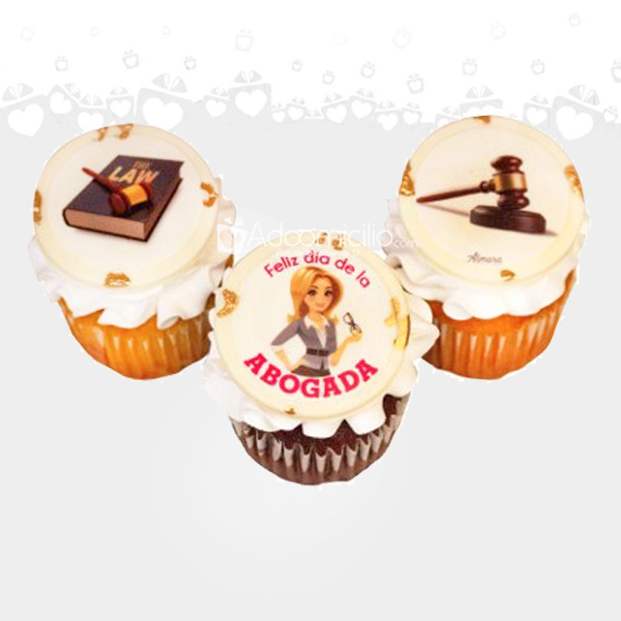 Cupcakes X3 Para El Día Del Abogado A Domicilio En Medellín Pedido Con Dos Días De Anticipación 
