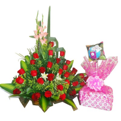 Desayunos sorpresa y ramo  de flores Cali a domicilio Pedido con 1 dia anticipado