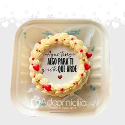 Mini Torta Con Mensaje Secreto San Valentín a Domicilio Cali Pedido Con Un Dia De Anticipación 