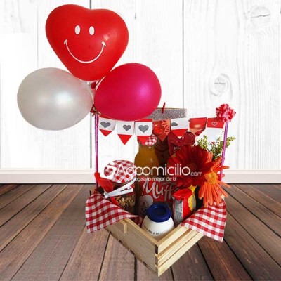 Regalos a domicilio en Cali Desayuno Amor y Amistad Pedido con un día anticipado 