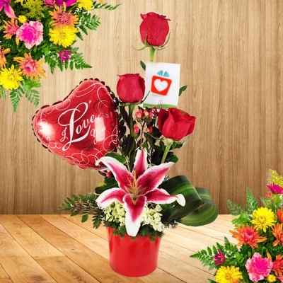 Flores y Regalos Amor y Amistad Popayan  Arreglo con amor X 6