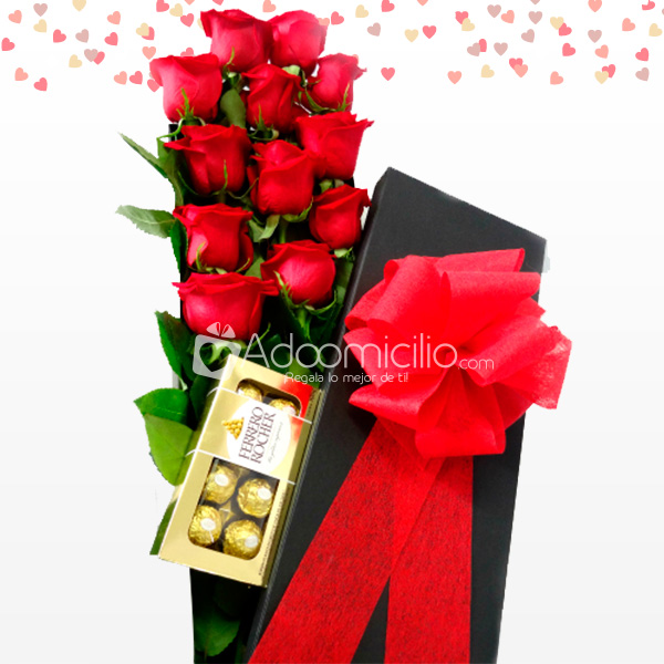 Caja De Rosas Romance Especial Regalos De Amor y Amistad A Domicilio En Bogotá