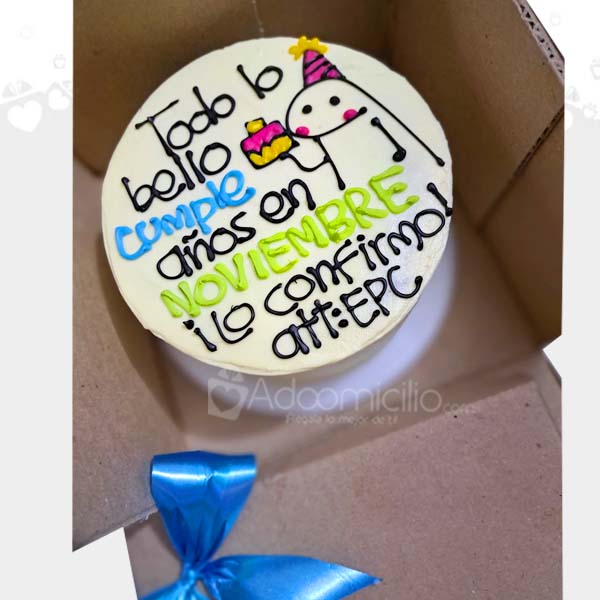 Torta De Cumpleaños Con Diseño De Flork  A Domicilio En Cali Pedido Con 1 Día De Anticipación 