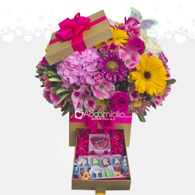 Arreglo Floral Mixto Para Mujer A Domicilio En Bogotá Pedido Con 2 Días De Anticipación 