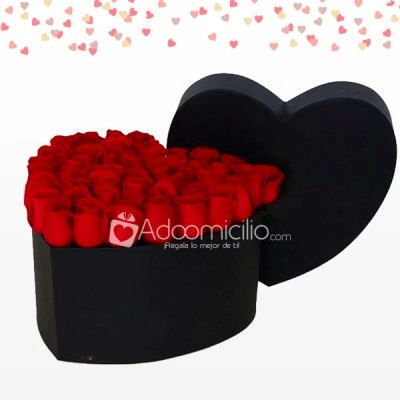 Caja De Rosas En Corazón x 30 Amor Lindo Regalos Para Amor Y Amistad A Domicilio En Cali