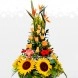 Flores Para Sorprender Arreglo Floral De Rosas Con Girasoles A Domicilio En Pereira