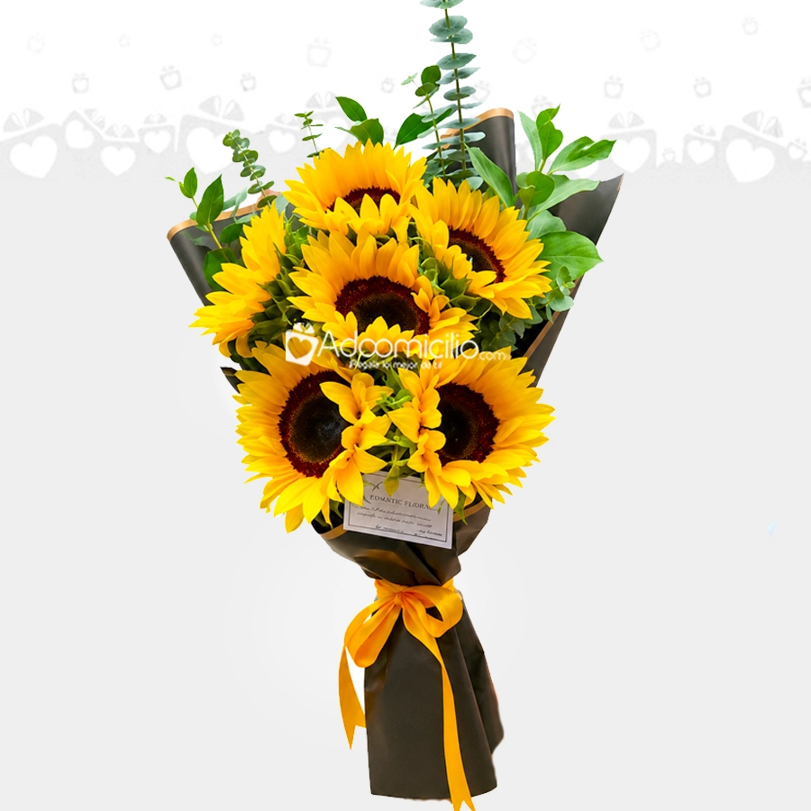 Bouquet De Girasoles Para Enamorar A Domicilio En Pereira Pedido Con Un Día De Anticipación 