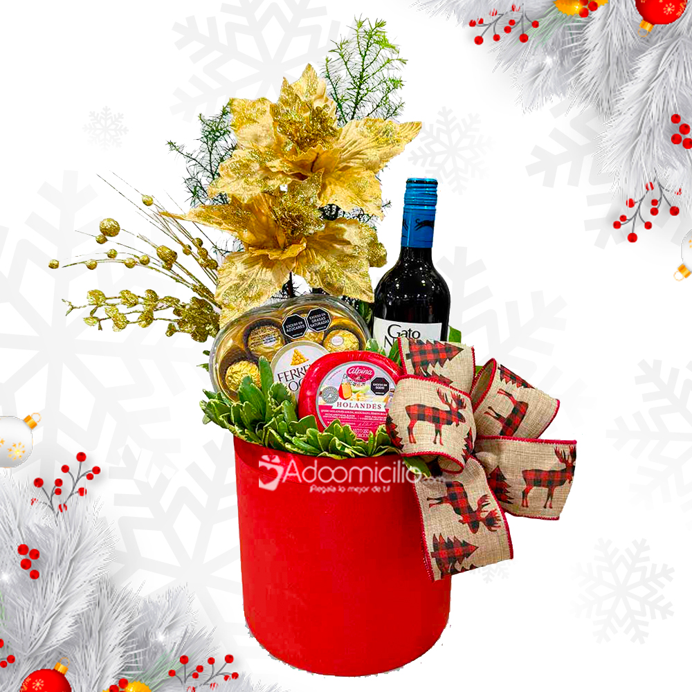 Vino Y Chocolates Para Navidad A Domicilio En Medellín Pedido Con Un Día De Anticipación 