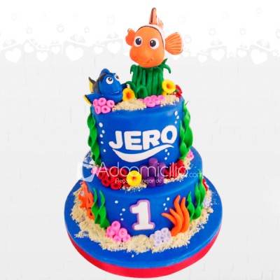 Torta Nemo Personalizada A Domicilio En Pereira Pastel Una Libra Dos Pisos Pedido Con Dos Dias De Anticipación