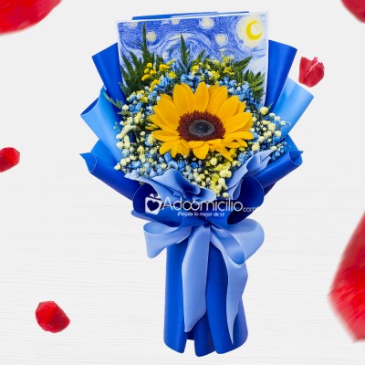 Solitario De La Noche Estrellada Para San Valentín A Domicilio En Bogotá Pedido Con Un Día De Anticipación 