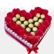 Corazón De Chocolates Y Rosas Para San Valentín A Domicilio En Bogotá Pedido Con Un Día De Anticipación 