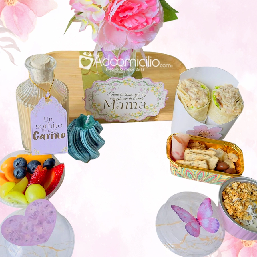 Desayuno Sorpresa Con Flores Para Mamá A Domicilio En Armenia Pedido Con Un Día De Anticipación 