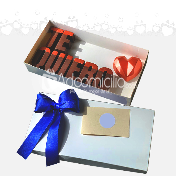 Regalo Cajita De Chocolate Mi Primer Te quiero Pedido Con Un Día De Anticipación