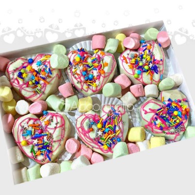 Regalo  de Amor Geohearts  rellenos en  Chocolate en mexico