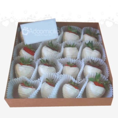 Fresas con chocolate X 16 Regalo de Cumpleaños