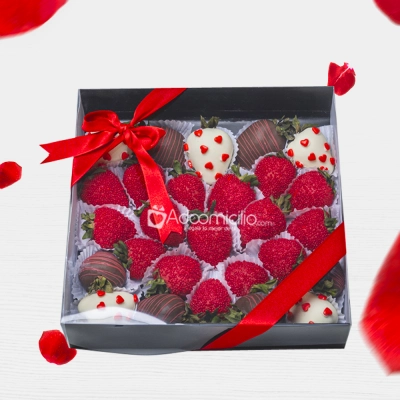 Fresas Con Chocolate Para El Día De Amor Y Amistad A Domicilio En Medellín Pedido Con Un Día De Anticipación