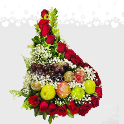 Arreglo Frutal  Amor Divino Regalo de San Valentín