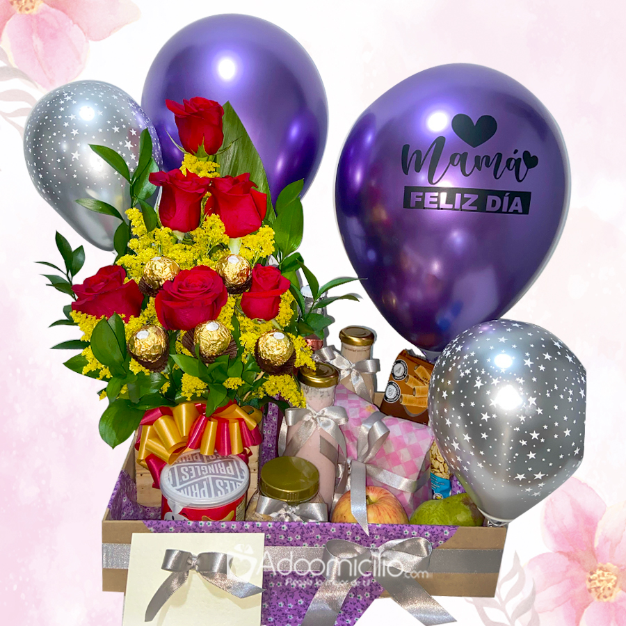 Desayuno Sorpresa Para El Día De La Madre Con Flores A Domicilio En Pereira Pedido Con Un Día De Anticipación 